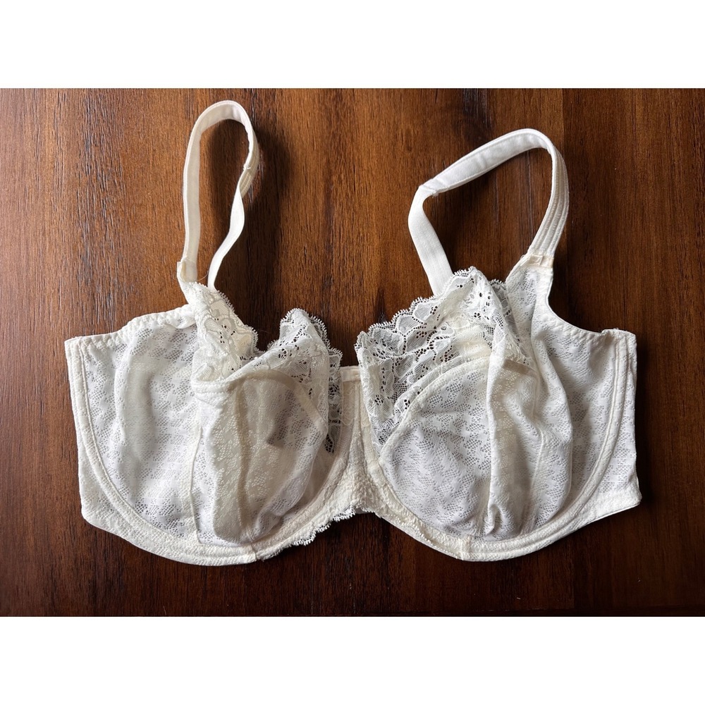 Panache Envy Full Cup Bra 7285 Ivory White Lace Underwired Balconette 38G